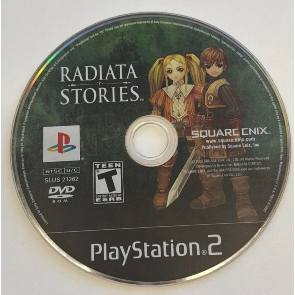 Radiata Stories Video Game Disc Only PS2 Sony PlayStation 2 Square Enix